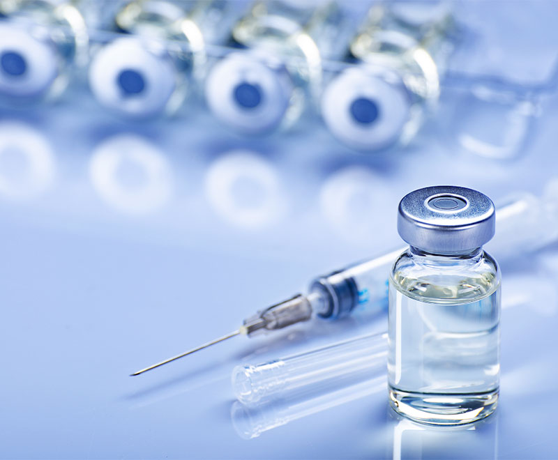 Photo of vials of vaccines