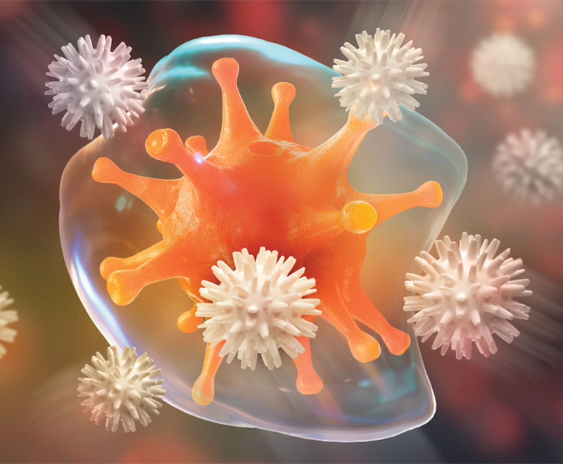 Illustration of flu cell