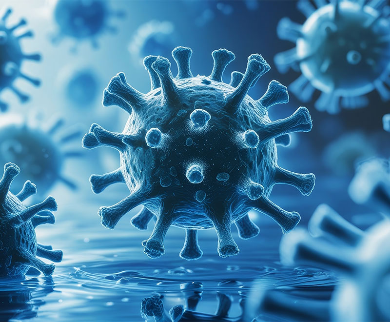 Illustration of a virus