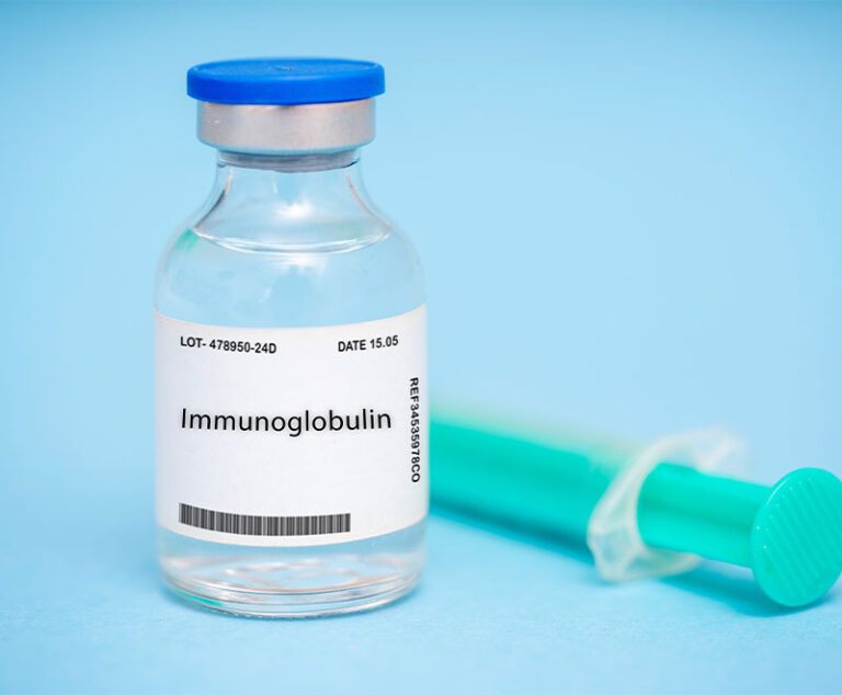 Image of an immunoglobulin vial
