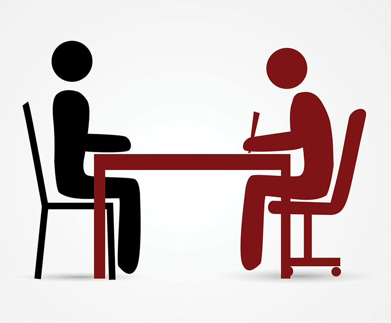 Illustration of workers at a table