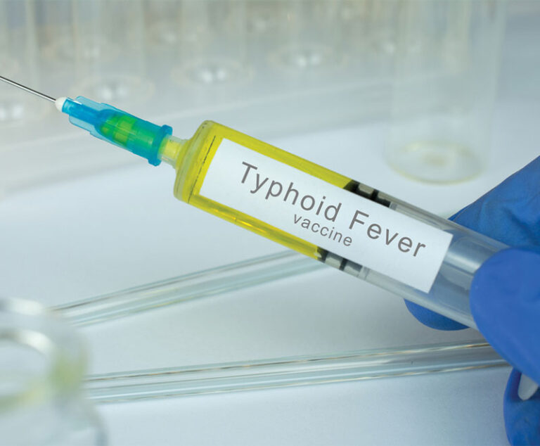 Photo of a typhoid vaccine