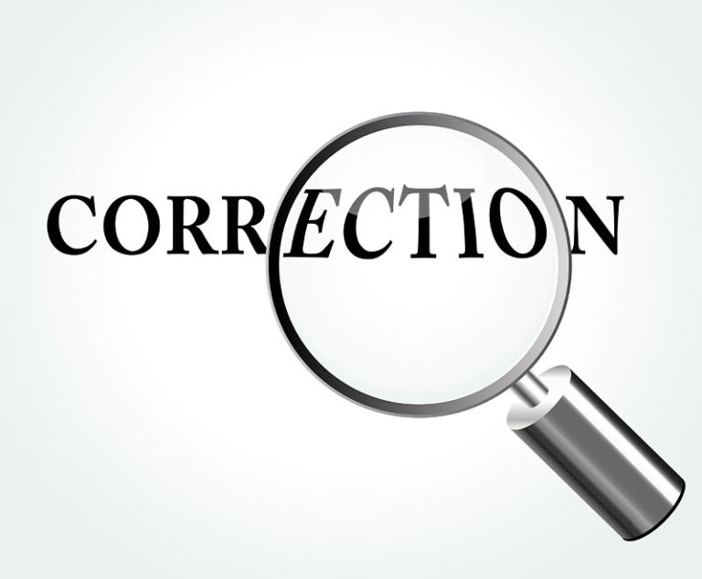 Correction