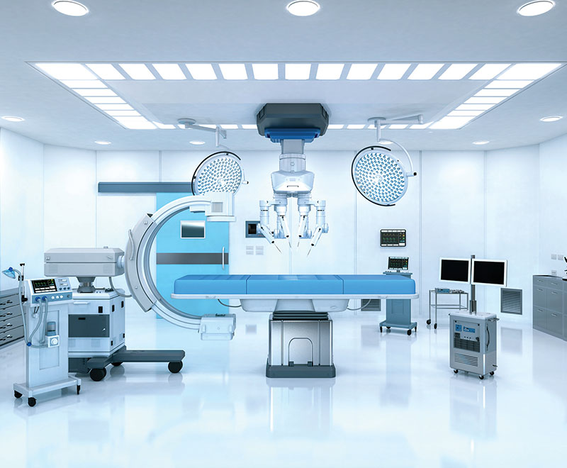An operating room full of equipment.